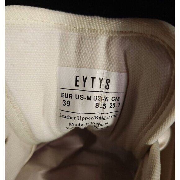 Eytys Mother of Galosch Low Top Suede Sneaker 39 8.5 Natural Shoes $69 - Picture 7 of 13